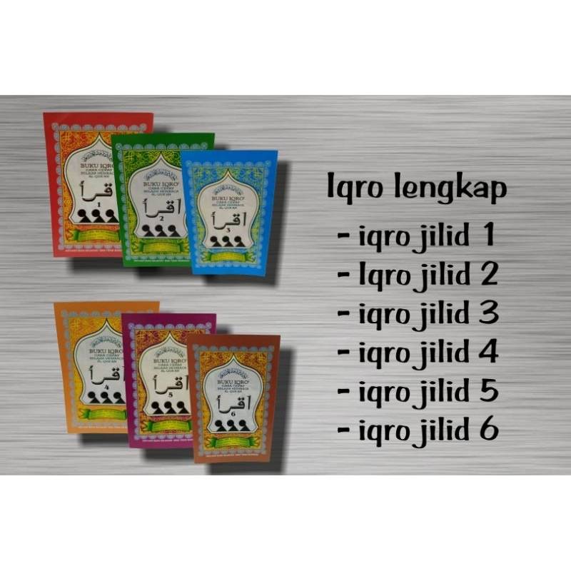 iqro per juz/iqro jilid 1 sampai 6/iqro kecil dan besar/iqro lengkap/iqro jilid 1/iqro jilid 2/iqro 