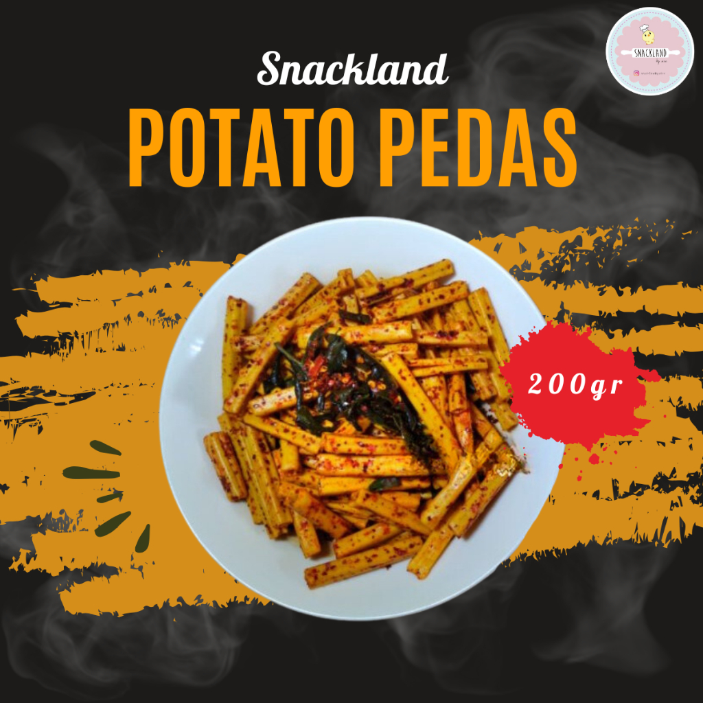 

Snack Potato 200gr Pedas Daun Jeruk Cemilan Makanan Ringan