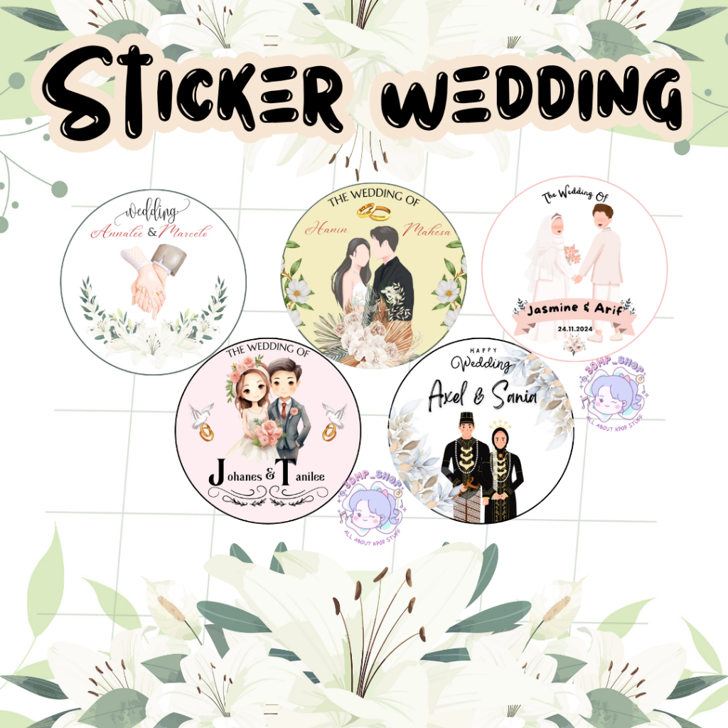 

Stiker A3 Cutting Bontax Chromo Label Stiker Wedding Souvenir Nikah Resepsi