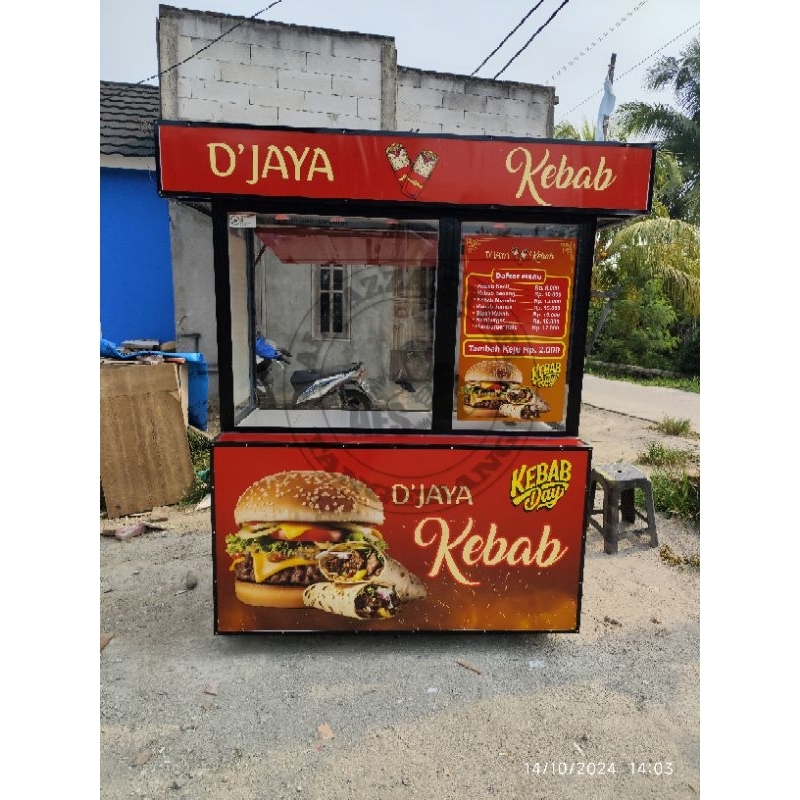 gerobak kebab rombong jualan