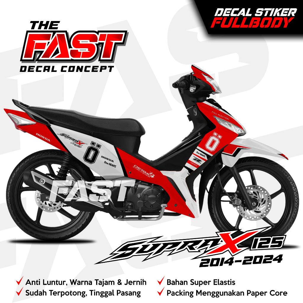 Decal Stiker Supra x 125 FI New Fullbody Ohlins Racing Decal Stiker Supra x Fullbody Dekal Variasi A