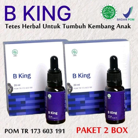 BKING Original Terbaru 1 Box isi 1 Botol Nutrisi Anak Speech Delay B KING ORIGINAL