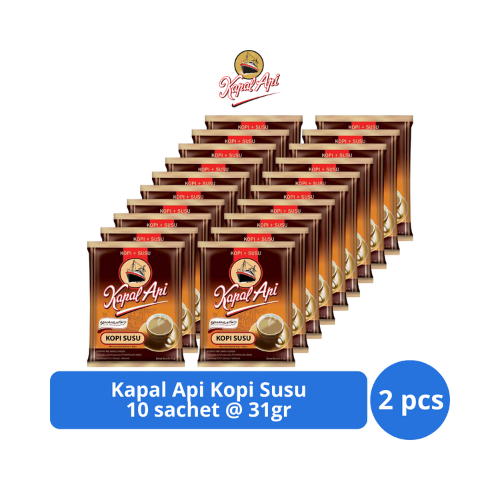 

Kapal Api Kopi Susu 10s @ 31gr x 2 pcs