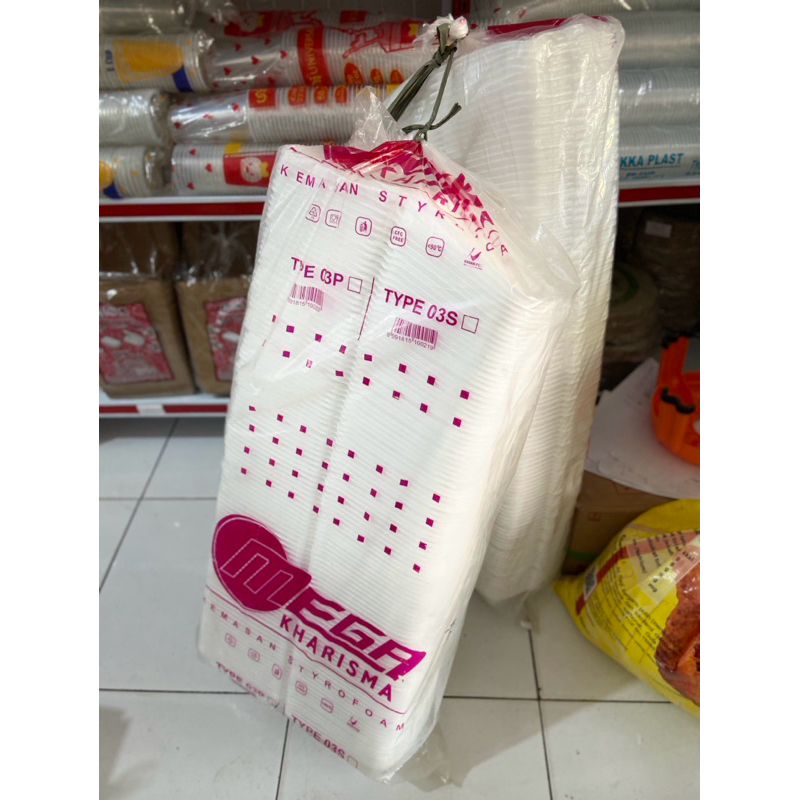

sterofoam nasi bubur ukuran kecil dan besar isi 100