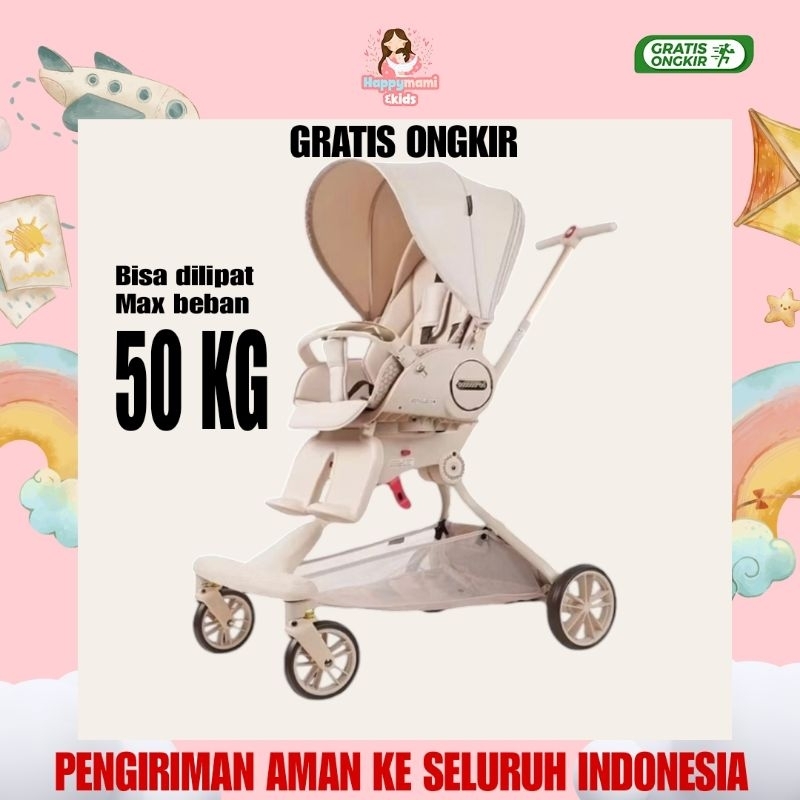 Stroller baobaohao V9 original FREE MINIGOLD