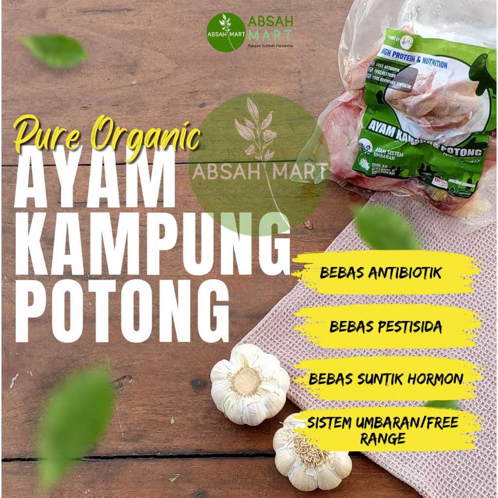 

Ayam Kampung Potong Umbaran by Pure Organic Free Antibiotik Free Pestisida Free Hormon Sintetik