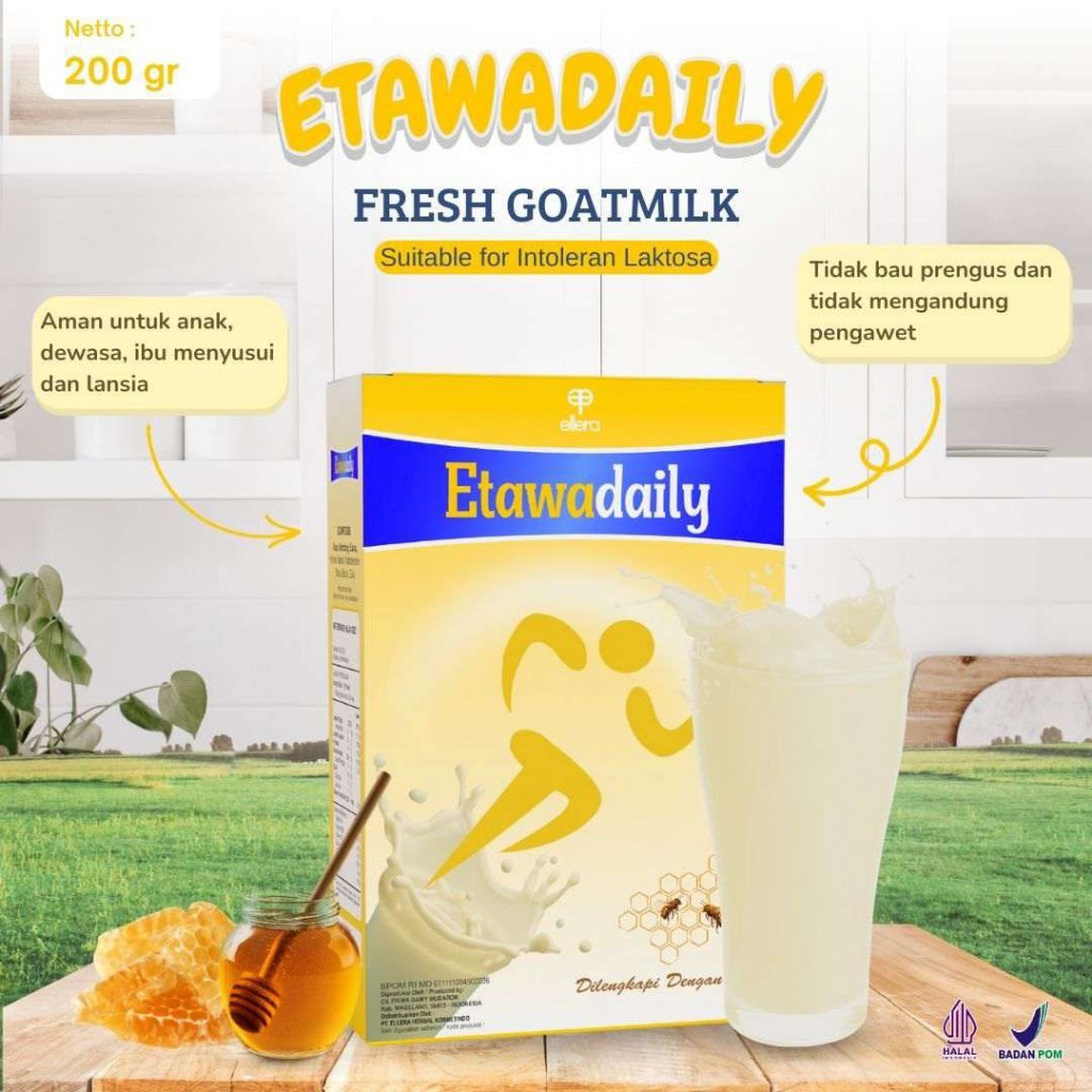 

Etawadaily susu kambing untuk anak anak yang alergi susu sapi