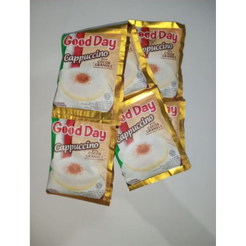 

Kopi Good Day Cappucino with cocoa granule isi 10