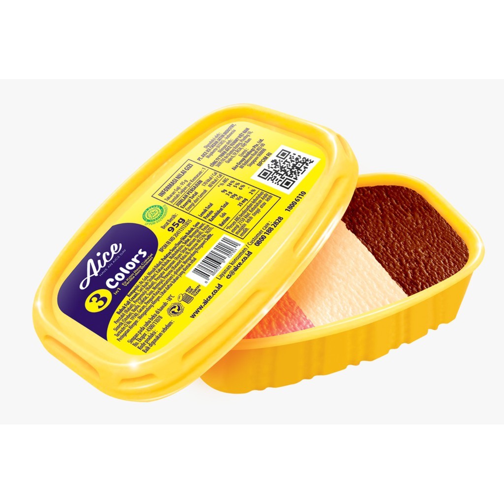 

Aice Es Krim 3in1 Colours Ice Cream 95gr