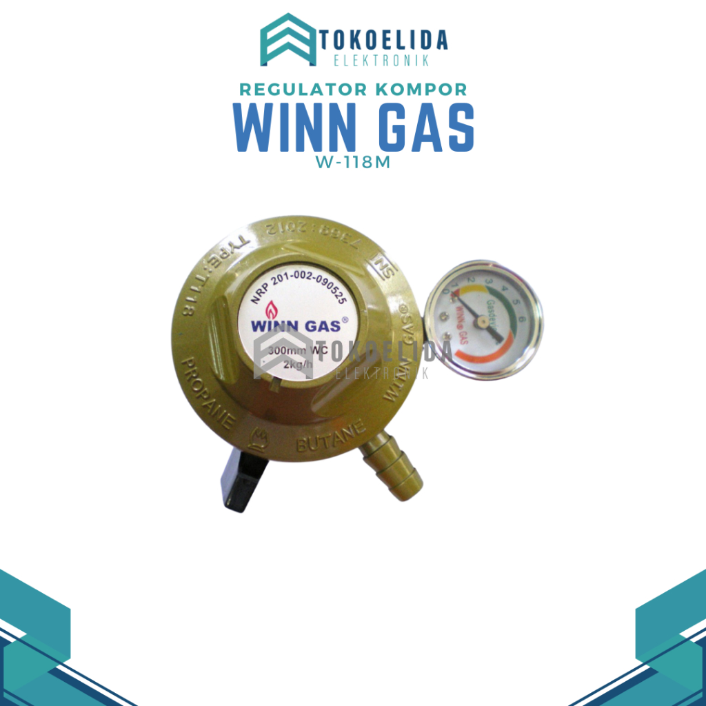 Winn gas Regulator gas Winn gas W-118M - Regulator tekanan rendah