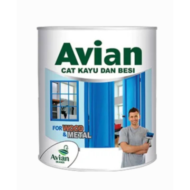 AVIAN CAT KAYU DAN BESI 1 KG SWM - CAT MINYAK AVIAN (SUPER WHITE MATTE / DOP)