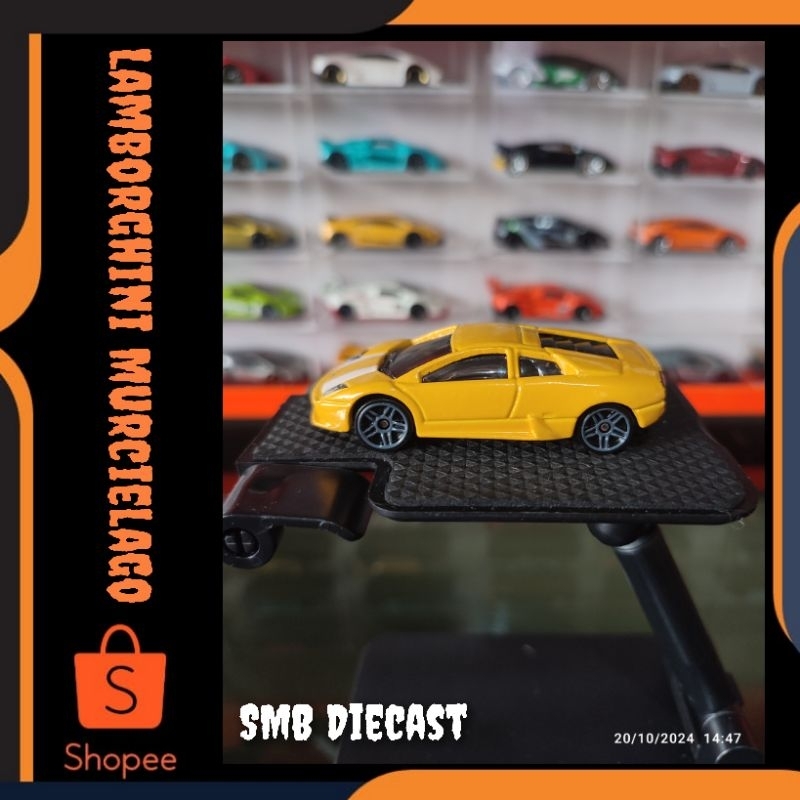 HOT WHEELS LAMBORGHINI MURCIELAGO BLACK CARD LOS (REGULER)
