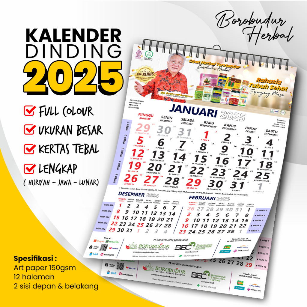 

Borobudur Herbal Kalender Dinding