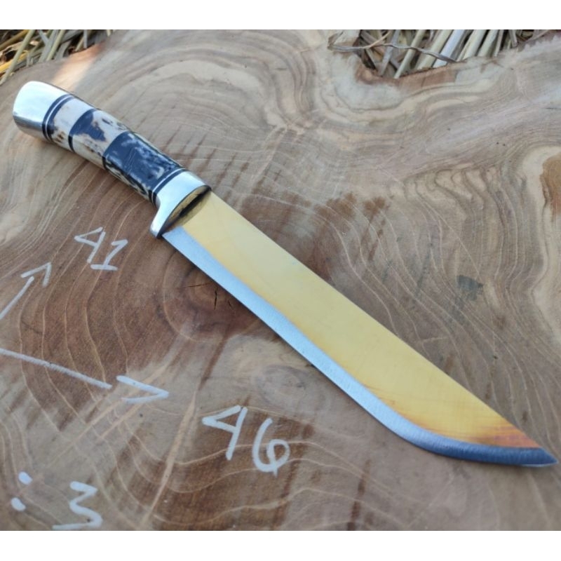 Pisau Sembelih Baja DM05 Julia 16cm Gagang Tanduk