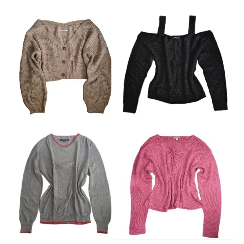 [PRELOVED]Knit cardigan vintage, cottagecore, Y2K