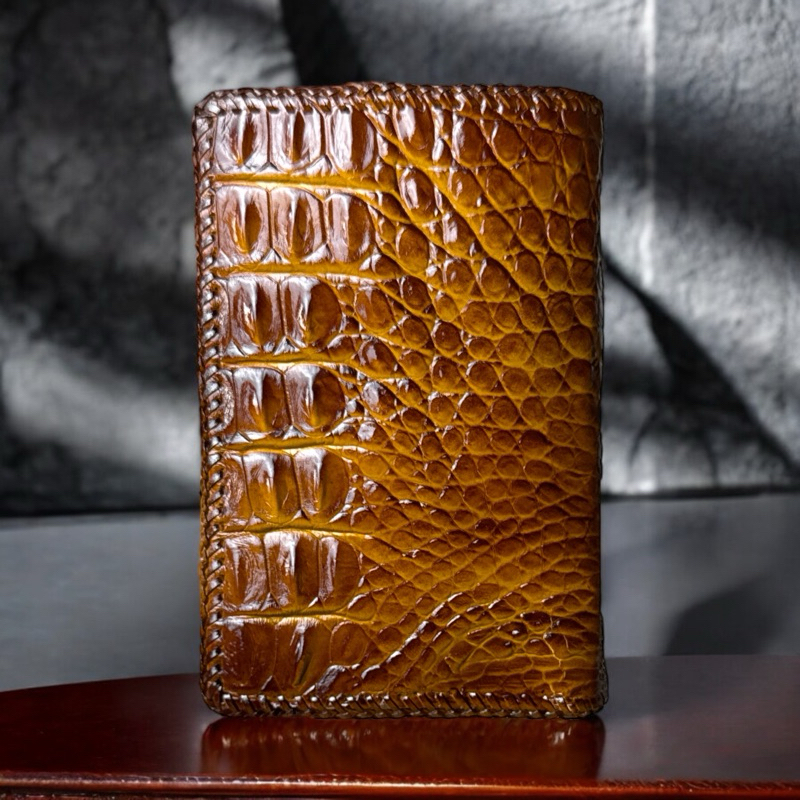 dompet pria 3/4 kulit buaya asli merauke