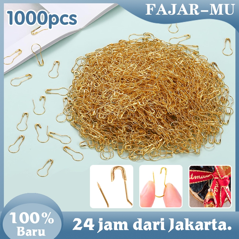 Peniti Bohlam 1000pcs Peniti Hijab Peniti Labu Peniti Bohlam Anti Karat Premium Jarum Peniti Kecil