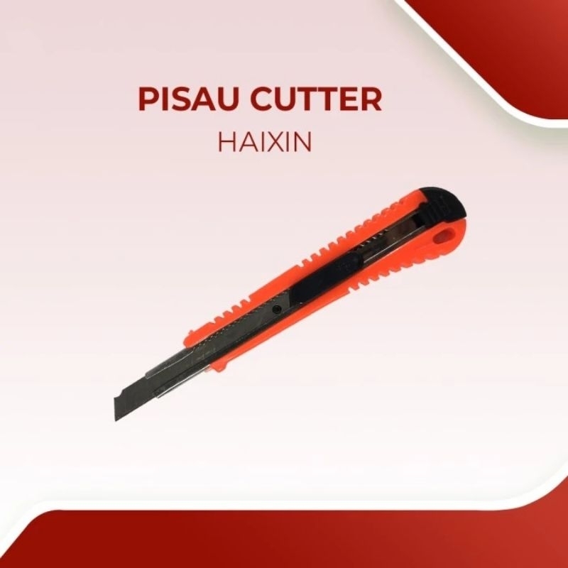 

Pisau Cutter Haixin Pisau Potong Solasi Lakban Kertas Plastik Cutter Advance Tool Knife