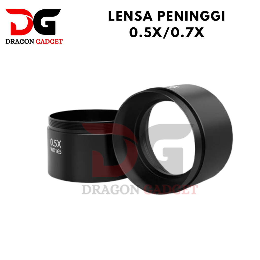 Lensa Peninggi Mikroskop 0.7x / 0.5x / Lensa Bawah Mikroskop Universal / Lensa Peninggi Mikroskop 0.