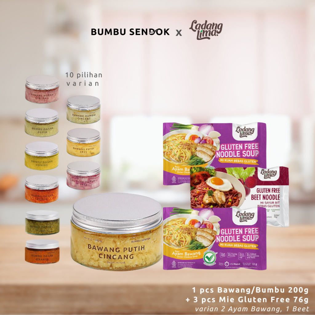 

BUMBU SENDOK x LADANG LIMA Mie Gluten Free