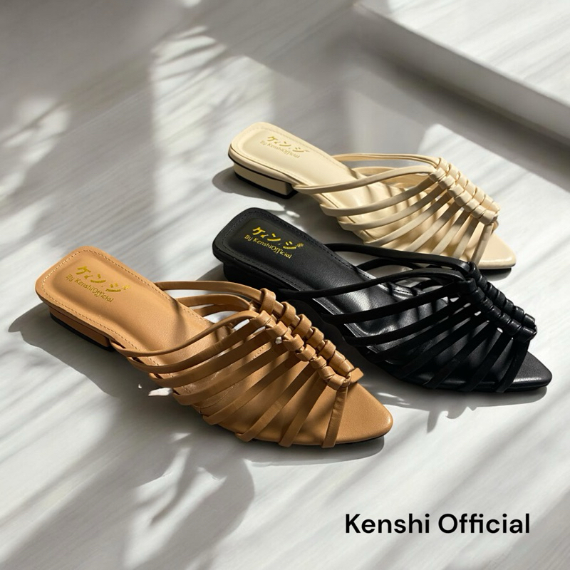 Kenshi ~ Sandal Wanita Heels Kepang Murah Hak 3cm ~ Kenshi Official