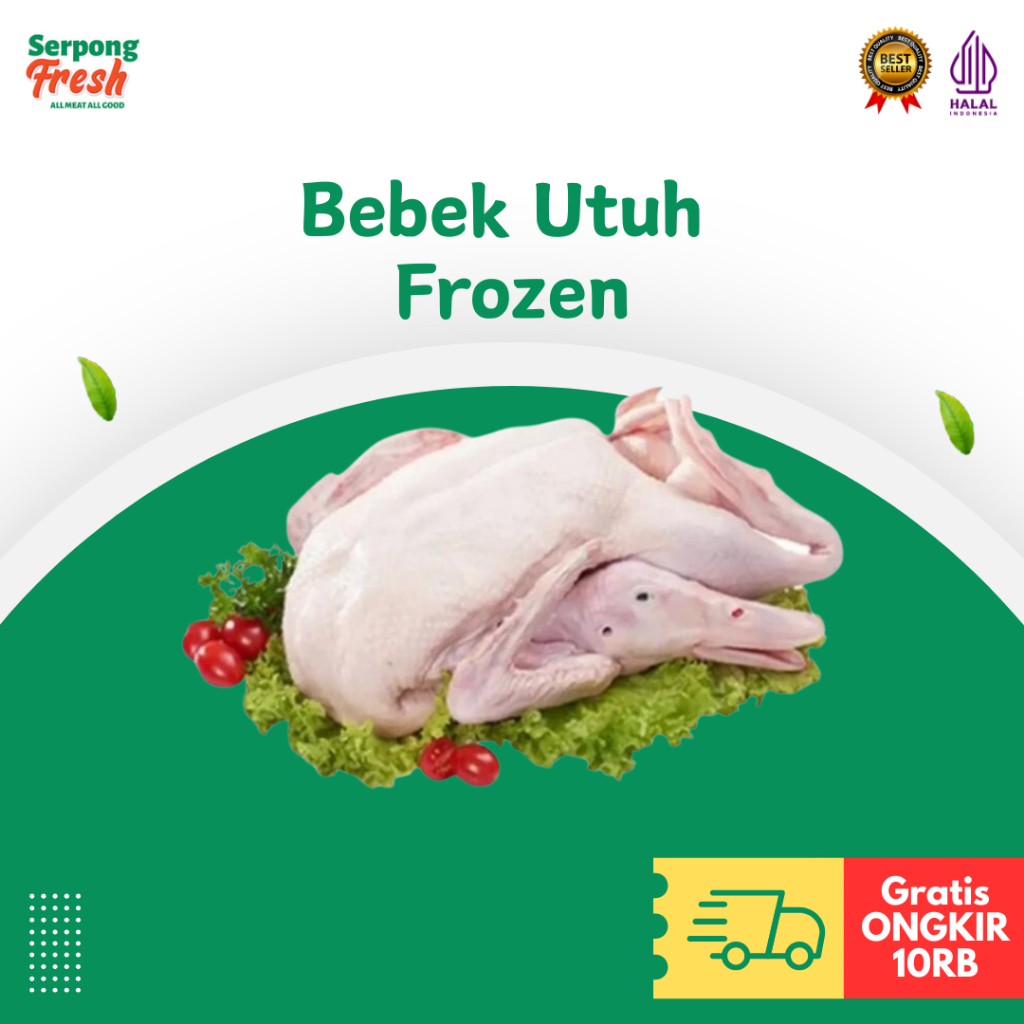 

Bebek Peking Utuh Frozen Segar Mentah Beku Jumbo Anakan