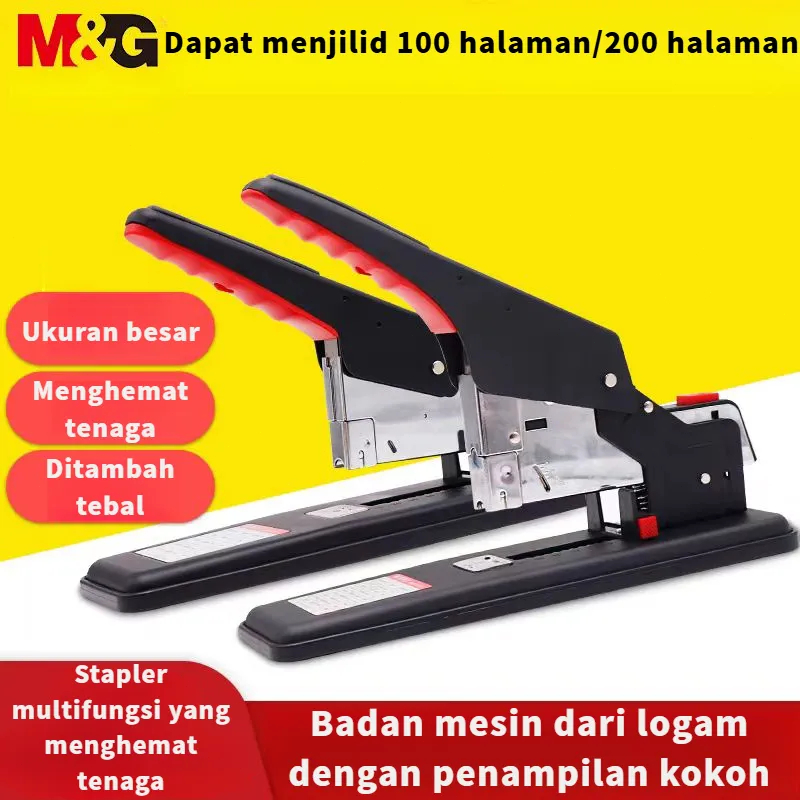 

Stapler Chenguang ukuran ekstra besar untuk 200 halaman, stapler untuk kantor, stapler dengan presisi ekstra untuk 100 halaman, menghemat energi, mesin penggiling bukti keuangan, stapler ukuran besar dengan ukuran stapler.