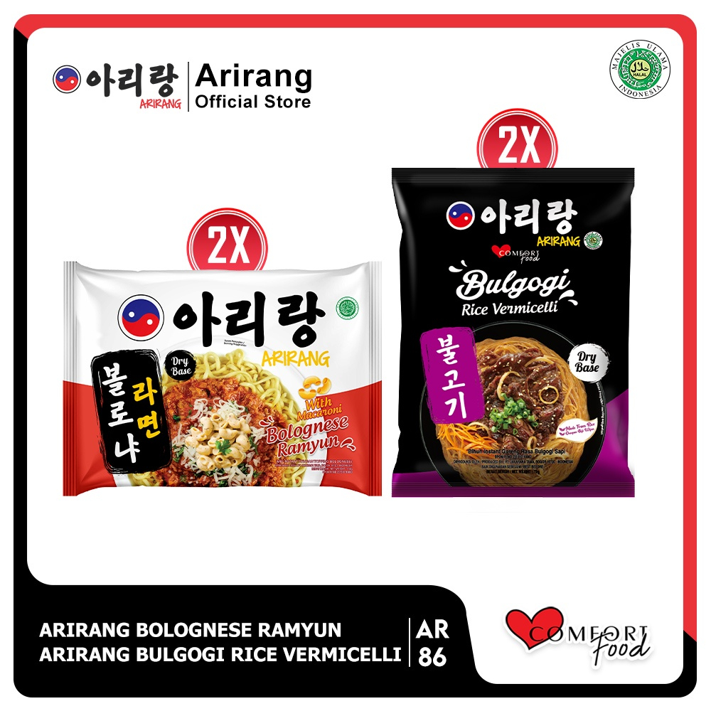 

Arirang Bolognese 2 Pcs, Arirang Bihun Bulgogi 2 Pcs (AR86)