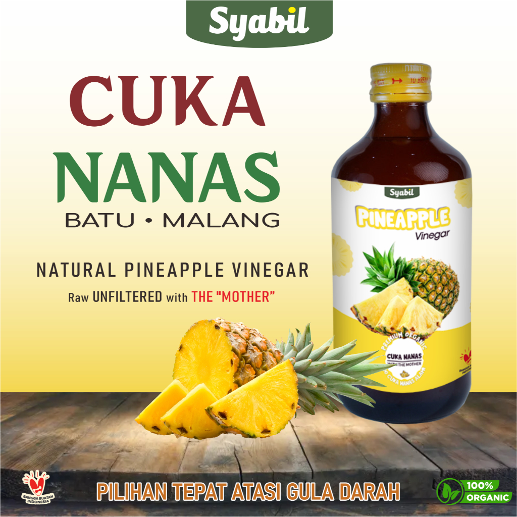 

Cuka Nanas Pineapple Vinegar With Mother 300ml