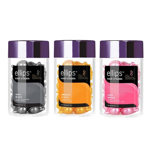 ELLIPS Hair Vitamin || Vitamin Rambut With Pro Keratin Complex Botol 50 Capsules