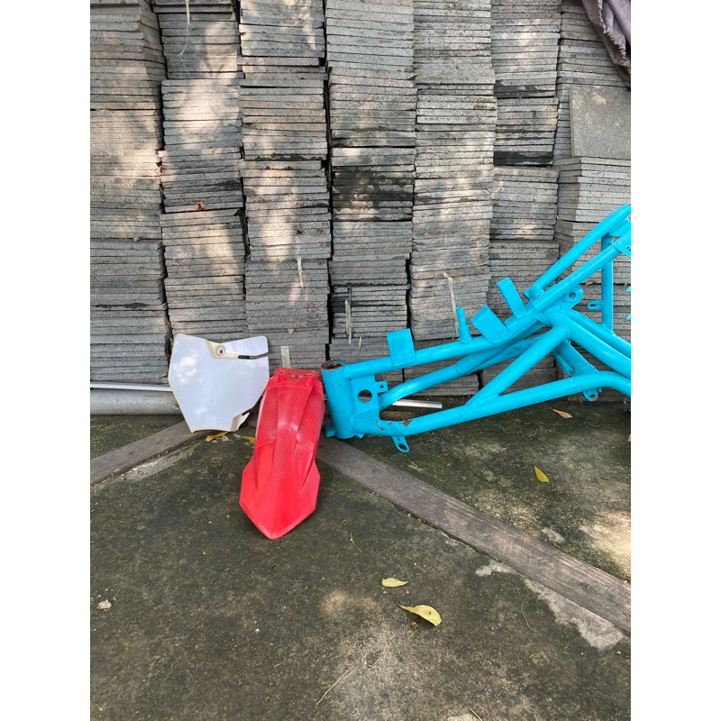 rangka mini trail rxf + papan spakbor