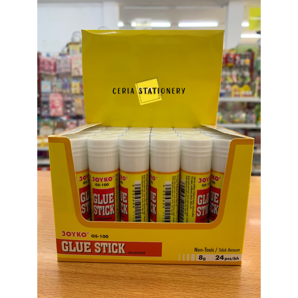 

LEM GLUE STICK JOYKO GS-100 8 GRAM 24 PCS / LEM KERTAS KECIL