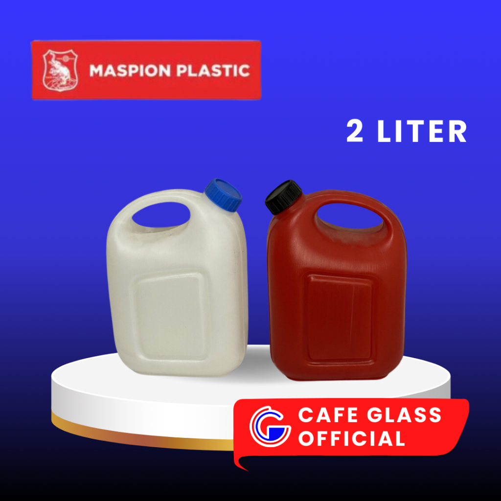 JERIGEN 2 LITER / JERIGEN AIR/MINYAK/BENSIN 2L PLASTIK | Jerigen MASPION Kecil