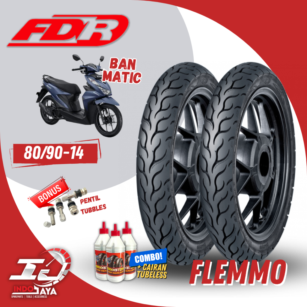 [READY COD] BAN FDR FLEMMO 80/90-14 RING 14 / BAN FDR TUBELESS TUBLES RING 14 ( 80/90-14 / 90/90-14 