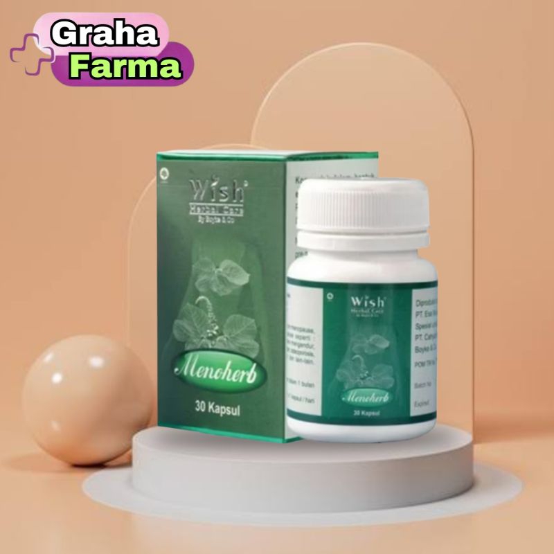 Menoherb Kapsul Dr Boyke Obat Herbal Kesehatan Wanita Atasi Menopause Meno Herb Original