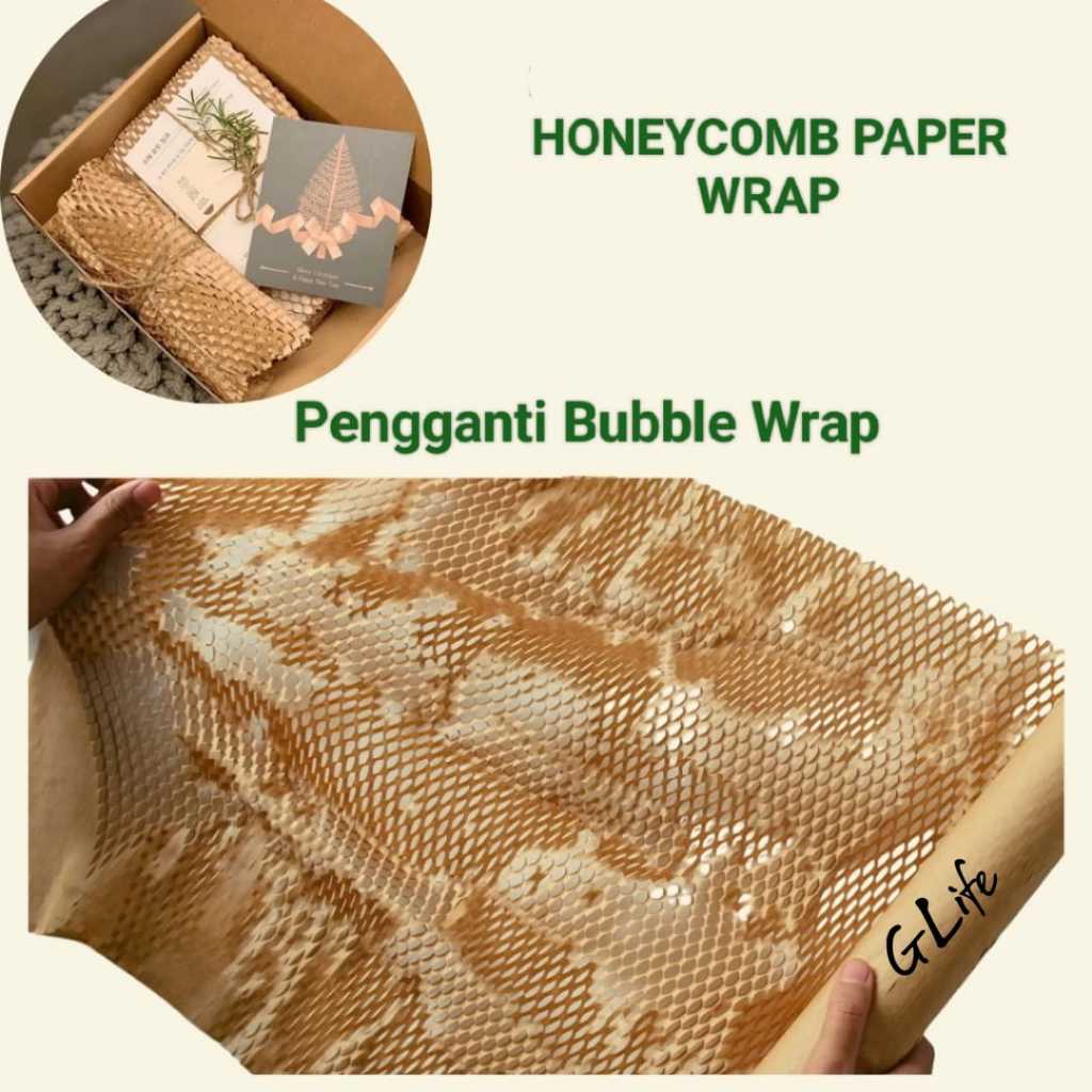

Honeycomb Paper Wrap Pengganti Bubble Wrap Ramah Lingkungan Eco Friendly (TAMBAHAN PACKING)