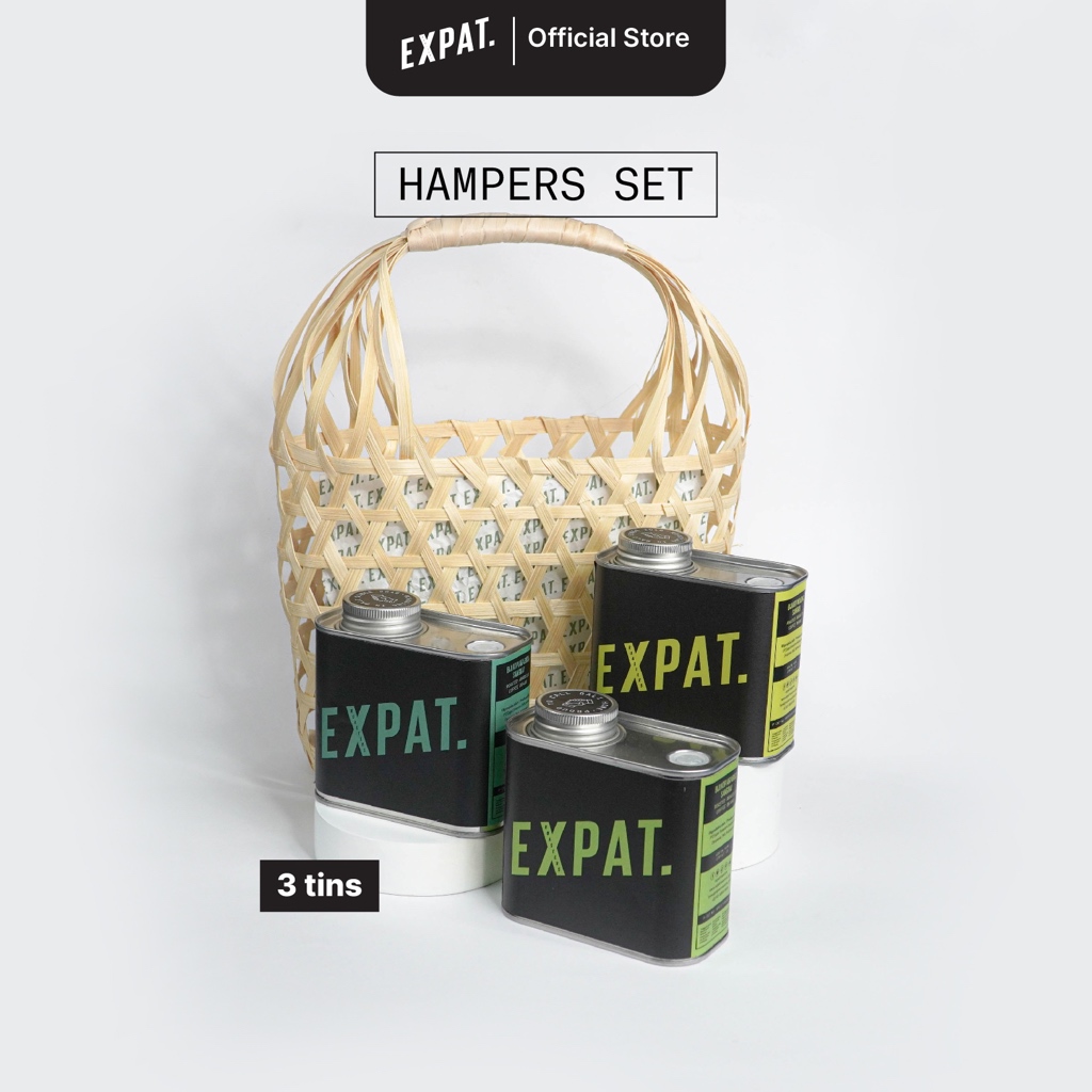 

Expat Roasters Coffee Espresso / Filter 3 Tins Arabika Kopi Hampers Biji / Bubuk | Kado & Gift Set | mlek Lunar Chinese New Year Hampers Lebaran / Idul Fitri