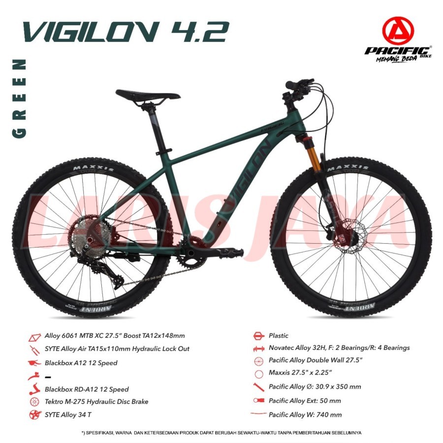 SEPEDA GUNUNG PACIFIC VIGILON 4.2 SEPEDA MTB 27,5 INCH PACIFIC PROMO SEPEDA PACIFIC VIGILON 4.2