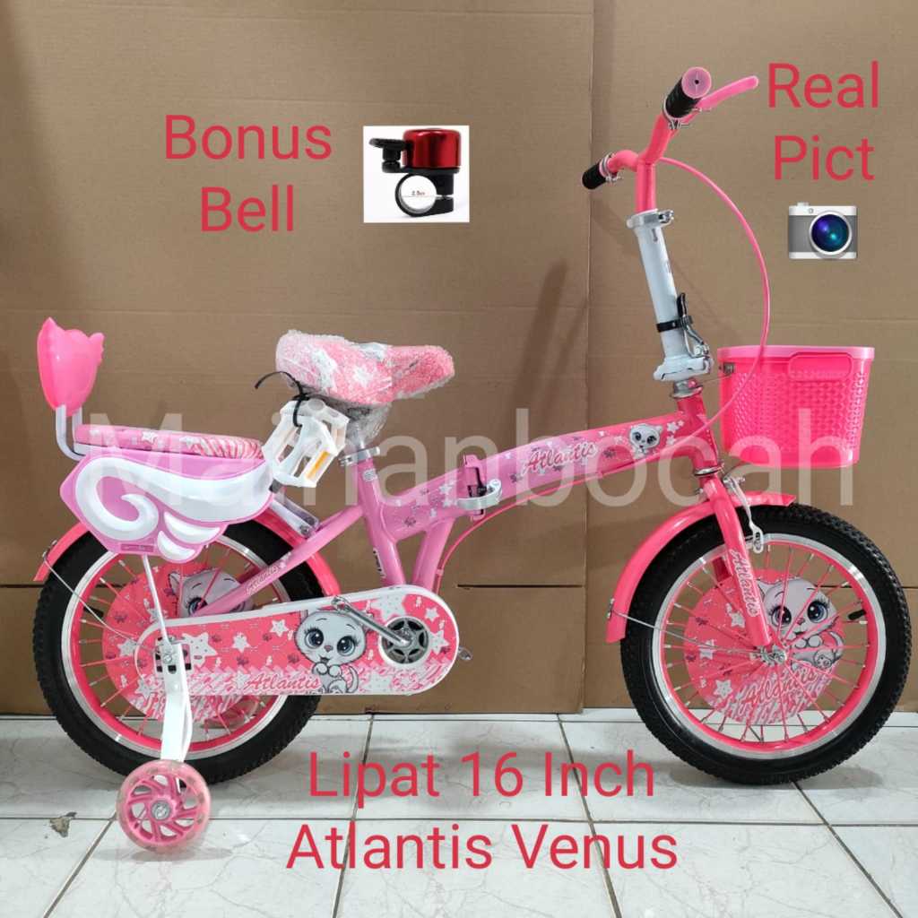 Sepeda Lipat Atlantis 16inch Sepeda Anak Cowo Cewe Atlantis 16inch