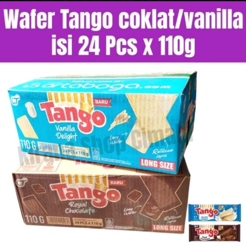 

WAFER TANGO 1 KARTON ISI 24 PCS uk 110 Gram