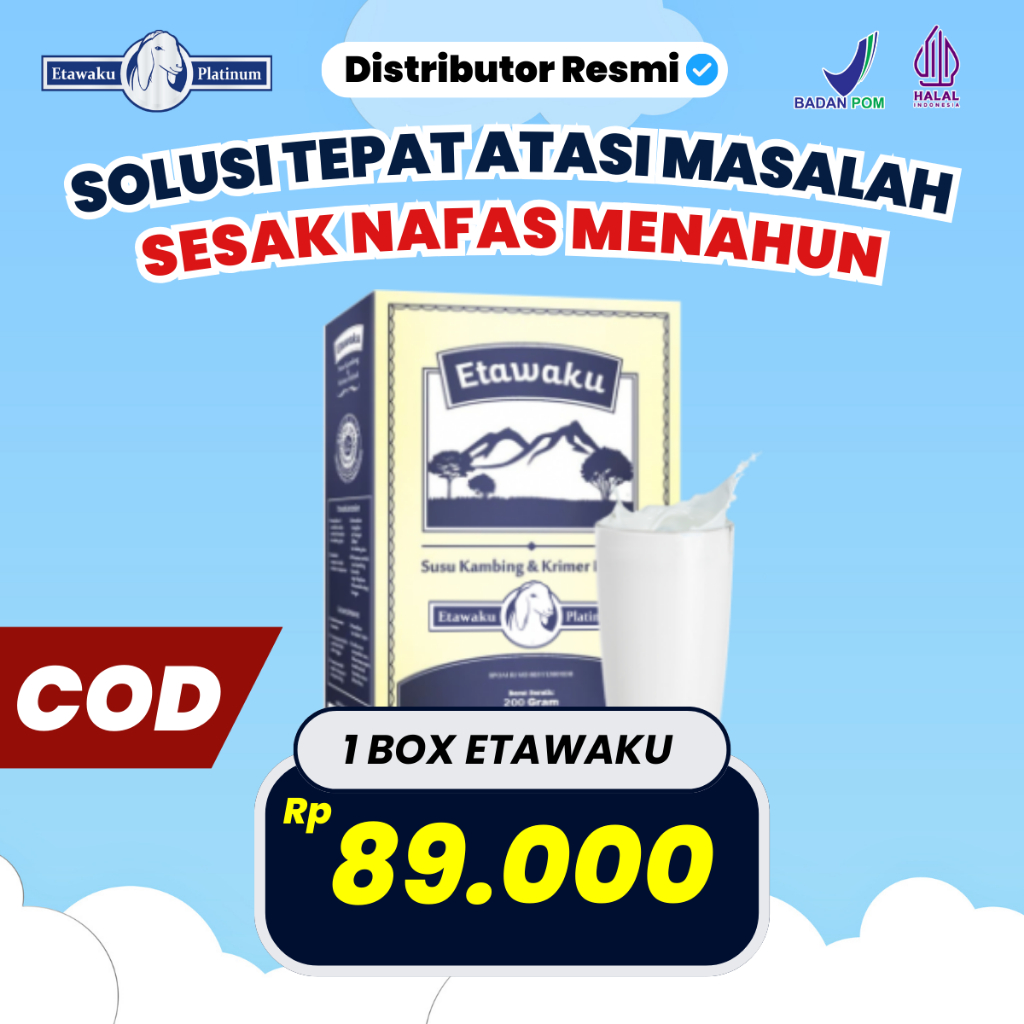 

1 Box Etawaku Platinum Original 200gr Solusi Tepat Atasi Masalah Sesak Nafas Menahun BPOM Halal COD