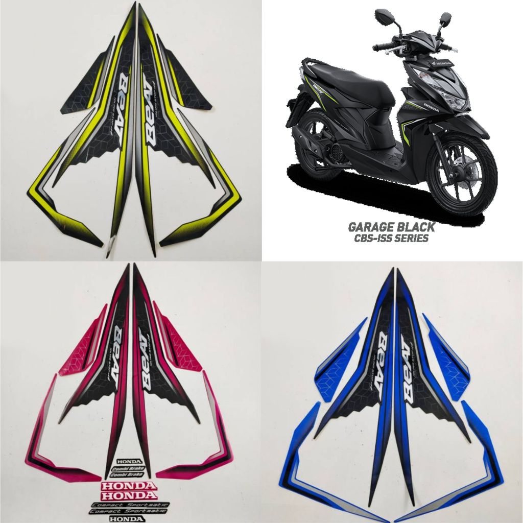 Striping Ori body Honda Beat 2020 iss beat 2019 stiker bawaan original bodi lis polet beat