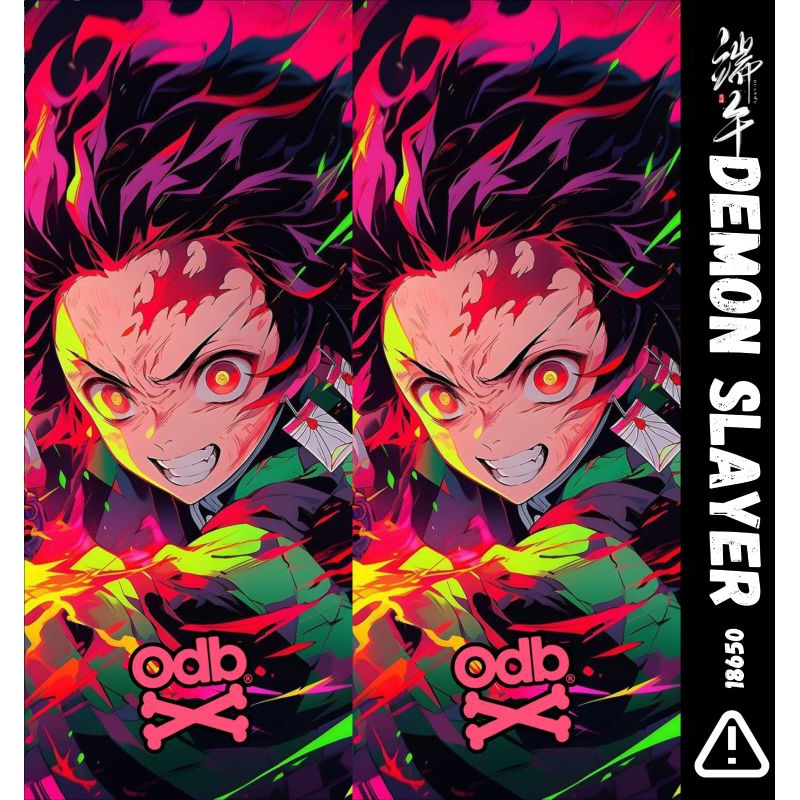 

stiker skin wrap baterai 18650 demon slayer series