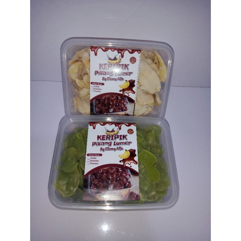 

kripik pisang coklatlumer berat isi 150gr / UK kap 350ml