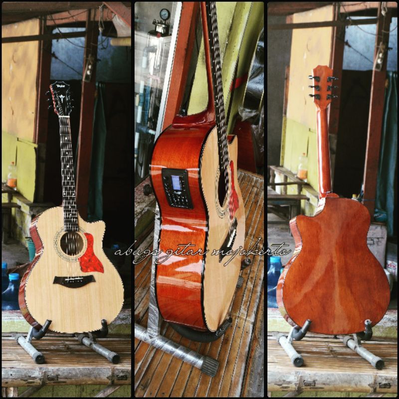 GITAR AKUSTIK CUSTOM TAYLOR PREAMP DIGITAL (CUSTOM BIJIAN)