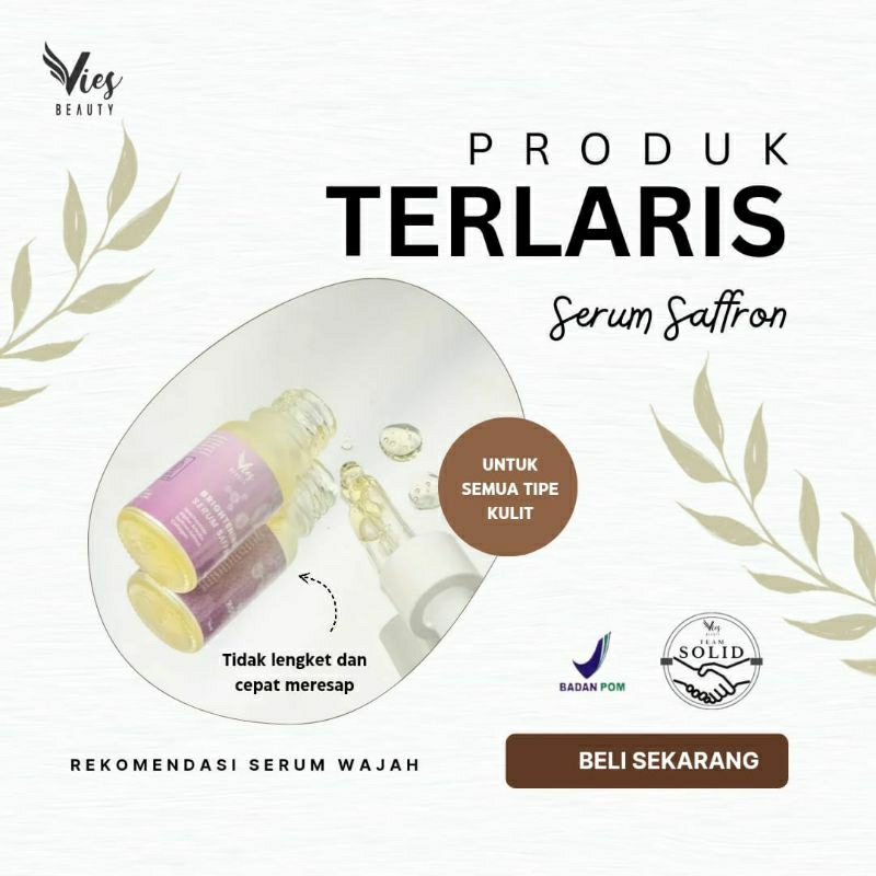 GLOW SERUM SAFFRON Vies beauty bpom