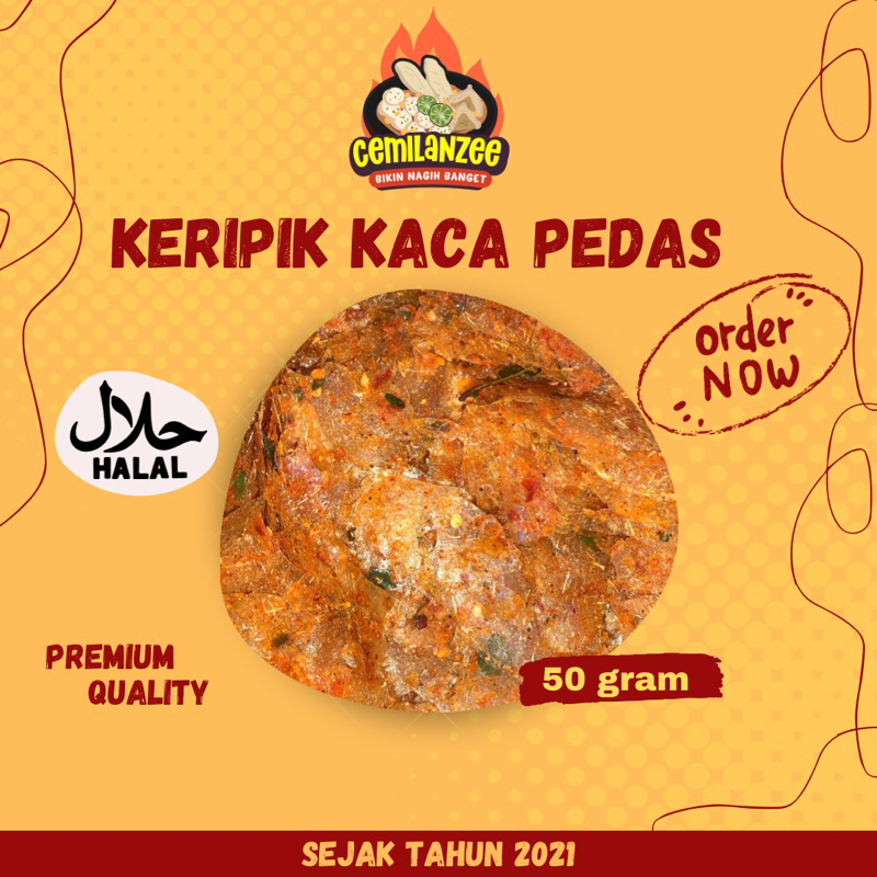 

KERIPIK KACA PEDAS 50GR