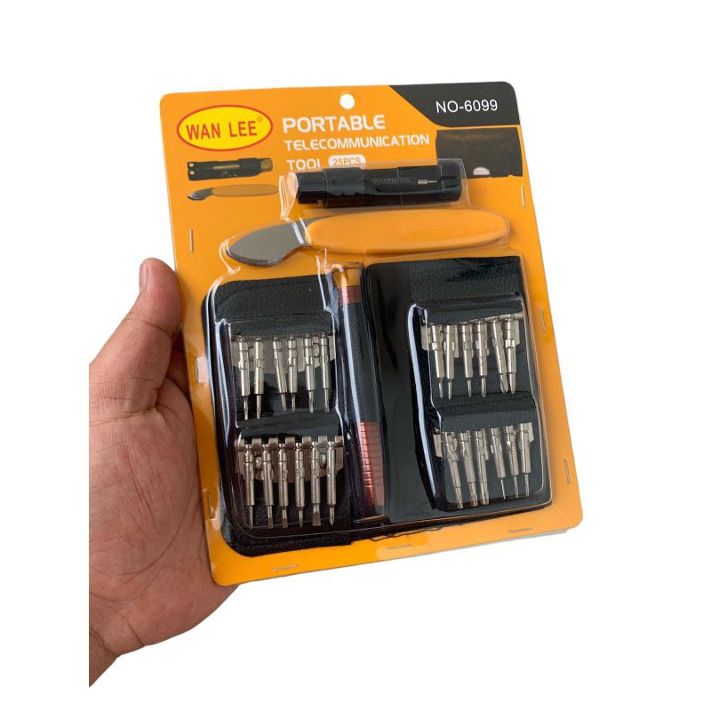 Alat service jam tangan obeng set lengkap tool 25pcs alat service jam tangan