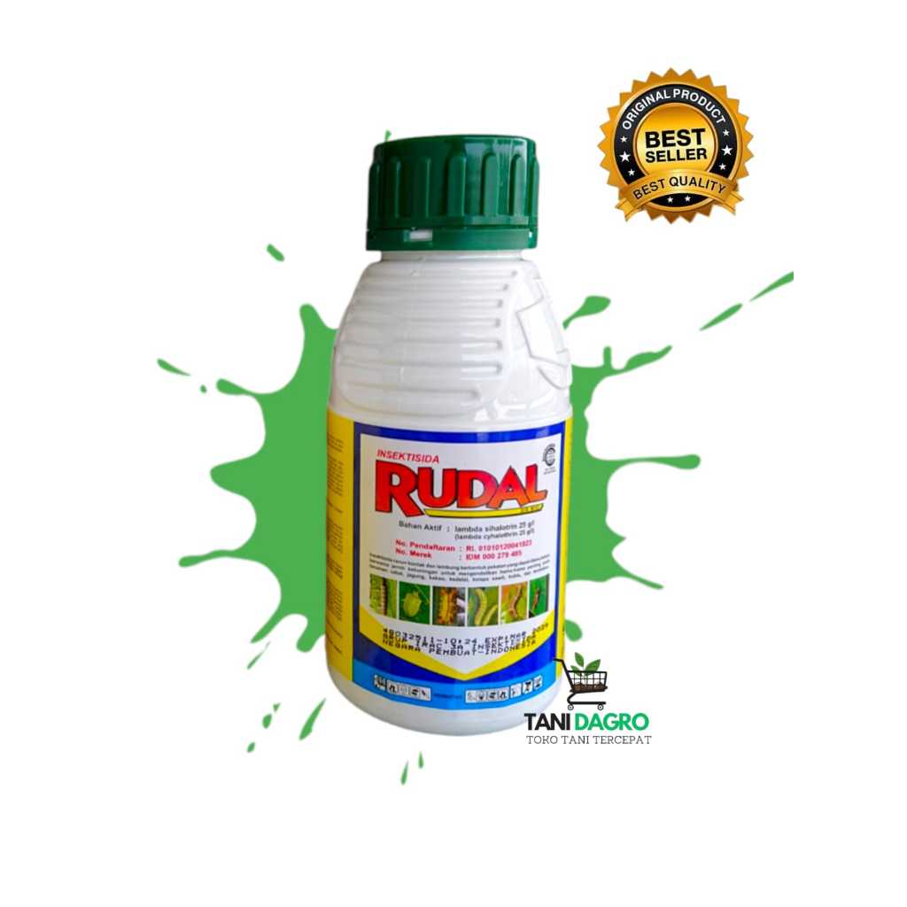 Insektisida Rudal 25 EC @500ml - MEMBASMI ulat grayak, penghisap daun, penggulung daun, pengisap pol