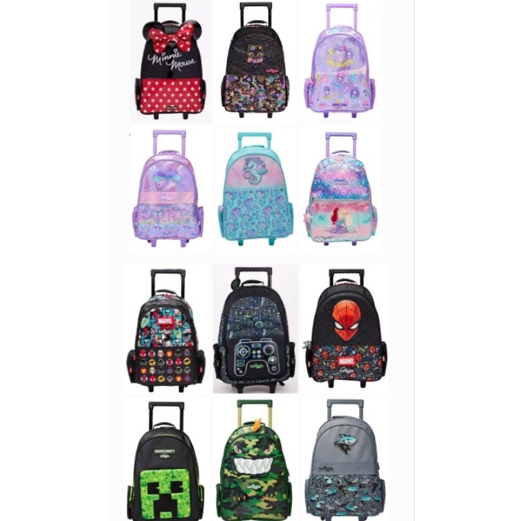 Recomended smiggle minecraft  dino budz  avengers trolley backpack